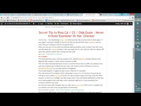 how to pass c.a. exam india