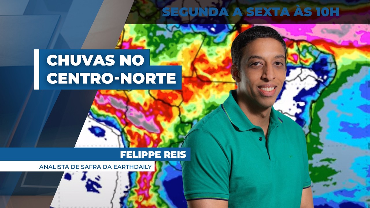 Chuvas no Centro-Norte ganham volume a partir do final de semana e dificultam janela do milho