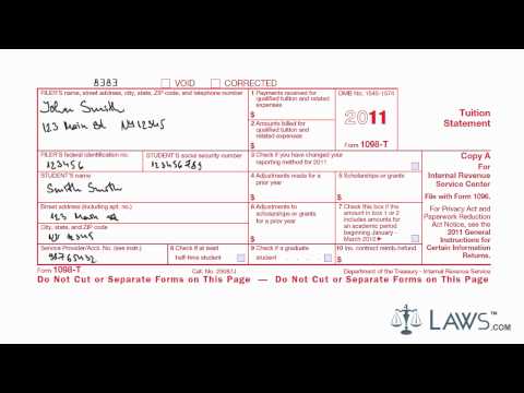 how to fill out 1098-t tax form