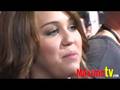 Miley Cyrus feeling sick at BOLT PREMIERE November 17, 2008