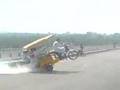 Funny bike stunt