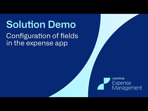 Configure fields in the Expense App