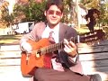Herbert Midgley Playing Blues on The Guitar in A Herbert Midgley Playing Blues on The Guitar in A