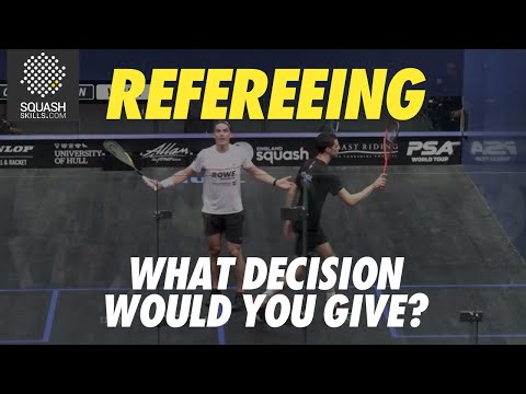 Squash Refereeing: Coll v Farag - Yes Let