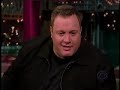kevin james promoting chuck   larry on letterman