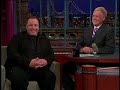 kevin james promoting chuck   larry on letterman