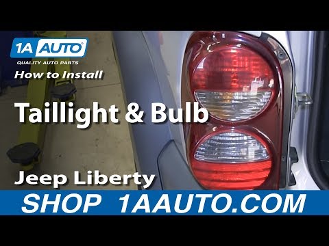 How To Install Replace Change Taillight and Bulb 2002-07 Jeep Liberty