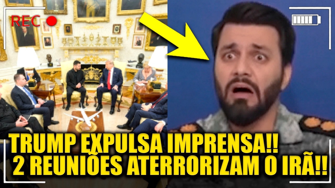 Irã ENTRA EM PÂNICO após Trump expulsar imprensa em 2 REUNIÕES SECRETAS!!!
