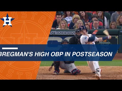 Video: Alex Bregman's high OBP in the postseason