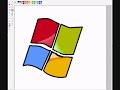 windows VISTA icon with microsoft PAINT windows VISTA icon with microsoft PAINT