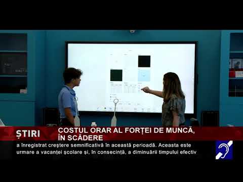 Costul orar al forței de muncă, în scădere