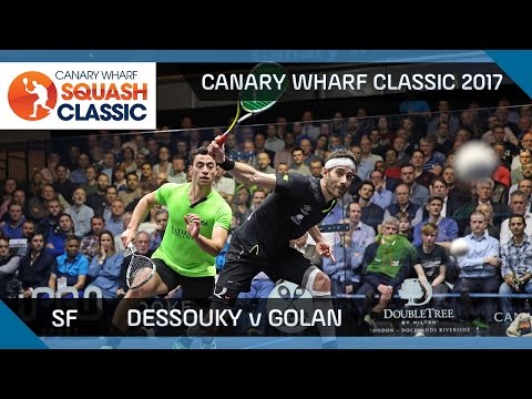 Squash: Dessouky v Golan - Canary Wharf Classic 2017 SF Highlights