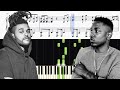 The Weeknd & Kendrick Lamar - Pray For Me - Piano Tutorial + SHEETS