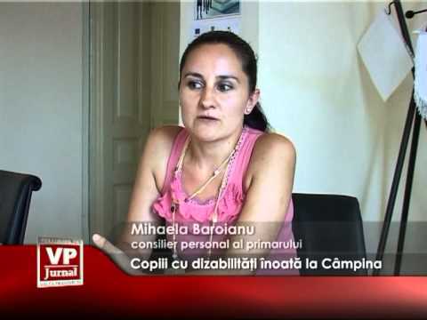 Copiii cu dizabilităţi înoată la Câmpina