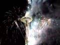 New Year Fireworks near Space Needle