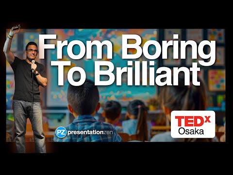 Presentation tips for teachers (Never give a boring lecture again!) TEDxOsaka