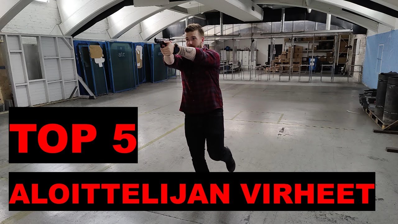 Yleisimmät aloittelijan virheet pistooliammunnassa