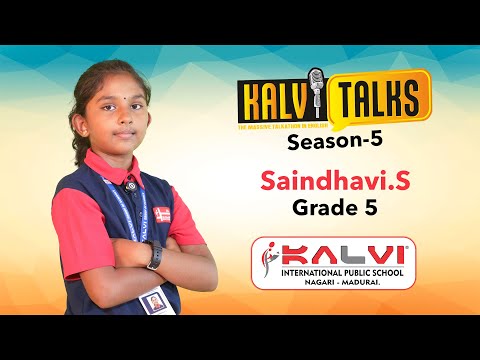 Saindhavi. S- Grade 5 | Malala Yousafzai | Kalvi Talks S-5 | Kalvi International Public School, Mdu