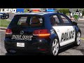 Volkswagen Golf Mk 6 Police version для GTA 5 видео 2
