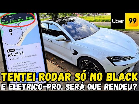 É assim que se roda na UBER e 99Pop sendo motorista Black. Foque nas DESPESAS.