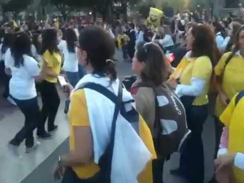 Algunos españoles recibieron al Papa con un baile masivo