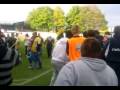 Mansfield Town FC last game 2009 near tunnel with Tom Naylor