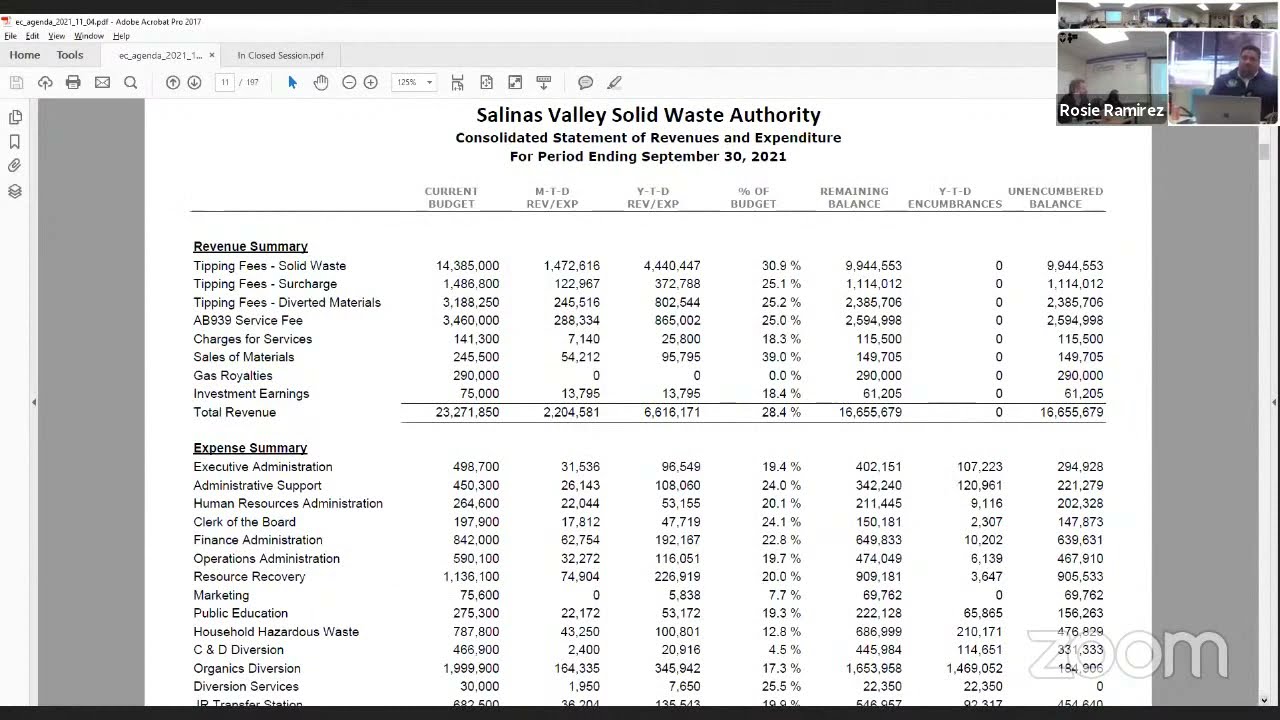 Executive Committee Meeting 11.04.21