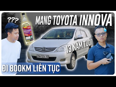 Mang Toyota Innova chạy liên tục 800km test dung dịch vệ sinh buồng đốt có được như quảng cáo?