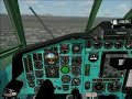 tu-154 landing. Cockpit view. tu-154 landing. Cockpit view.