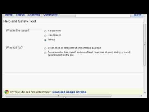 How to report a youtube user