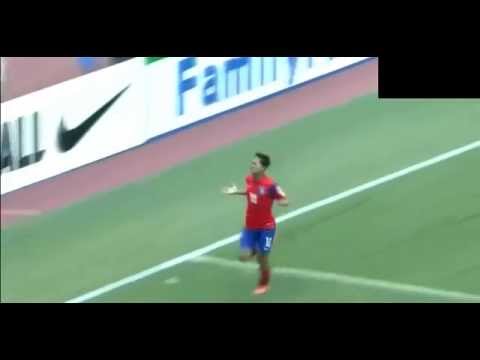 Seung - Seung-Woo Lee scores against Malaysia, Thailand, Japan at the 2014 AFC U-16 Championship.