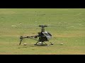 T-Rex 600 electric heli newby hover in wind