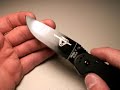 I had previously passed on this knife due to its $70 price and 5.2 0z weight. But at the current price of around $35 I have found it's a steal. The Model 1 by Ontario has an outstanding utility/tactical blade shape, offset angle, good materials, pillar construction, super fast deployment, good balance, and tight lockup. After I lightened this knife with some liner hole drilling, I managed to get its weight down to reasonable 4.8 oz. All without losing strength. Ontario did have to save some ...