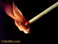 Match burning In UltraSlo motion and HQ