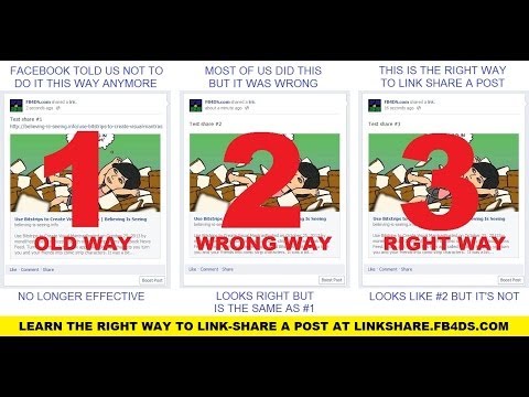 how to share a facebook link