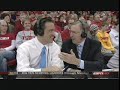 Brent Musburger, Steve Lavin and Erin Andrews ice fish
