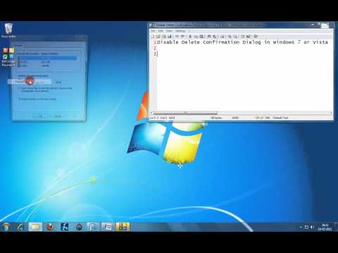 Disable Delete Confirmation dialog