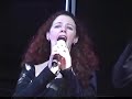 the celtic tenors with deirdre shannon at the st. patrick's day open-air concert on 16th march 2003, in london's jubilee gardens next to the london eye.
