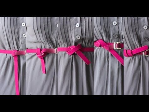 how to tie a bow belt