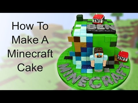 how to make a minecraft cake uk