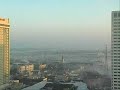 Fog receeds from the French Quarter