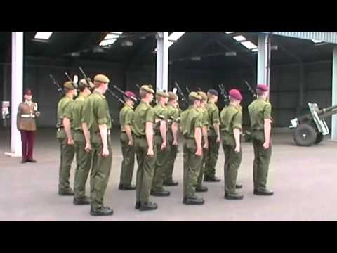 pcoy - 15 Platoon drill display at Peninsula Company family day , Army Foundation College Harrogate 7/5/2011.