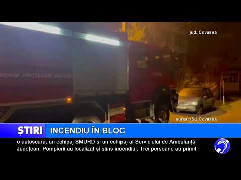 Incendiu în bloc