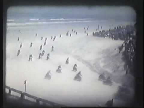 Vintage Motorcycle Racing Daytona Beach 1949 