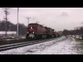 Intermodal freight meets snowstorm