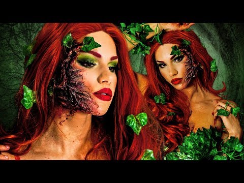 POISON IVY HALLOWEEN Makeup Tutorial! + DIY COSTUME & Hair!