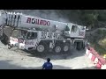 Grua de gran tonelaje en apuros