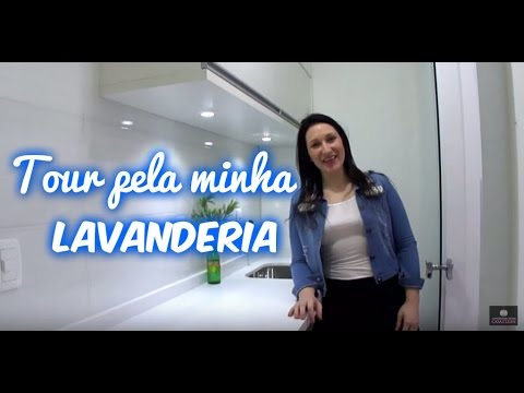 TOUR PELA LAVANDERIA COM BANCADAS BRANCA - TV Casa Clean