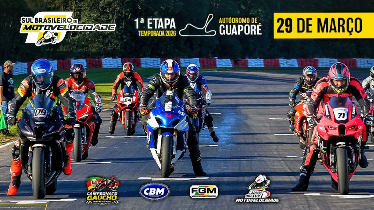 Sul Brasileiro e Gaúcho de Motovelocidade - Etapa 1 - Autódromo Guaporé 29.03.2026