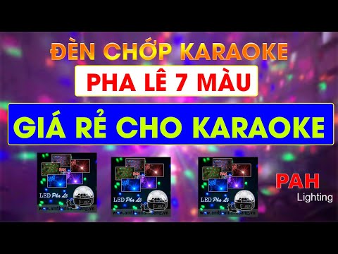Đèn led pha lê 7 màu chất lượng sáng mạnh